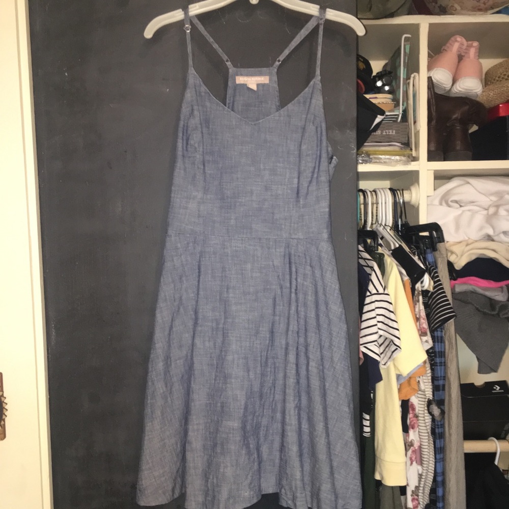 Gray spaghetti strap dress